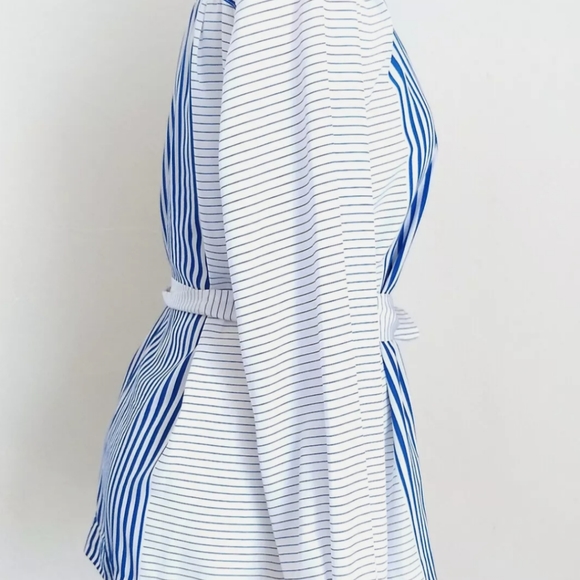 VTG 1 East Custom Collection Nautical Striped Long Sleeve Blouse Union Label 18 - Picture 3 of 10
